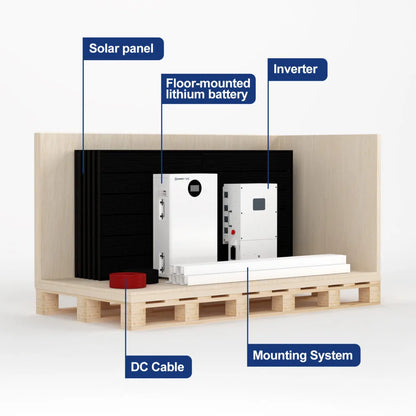 Sunket Floor-Mounted 16kWh Lithium Battery Low Voltage Solar with Home Appliance Application LiFePO4